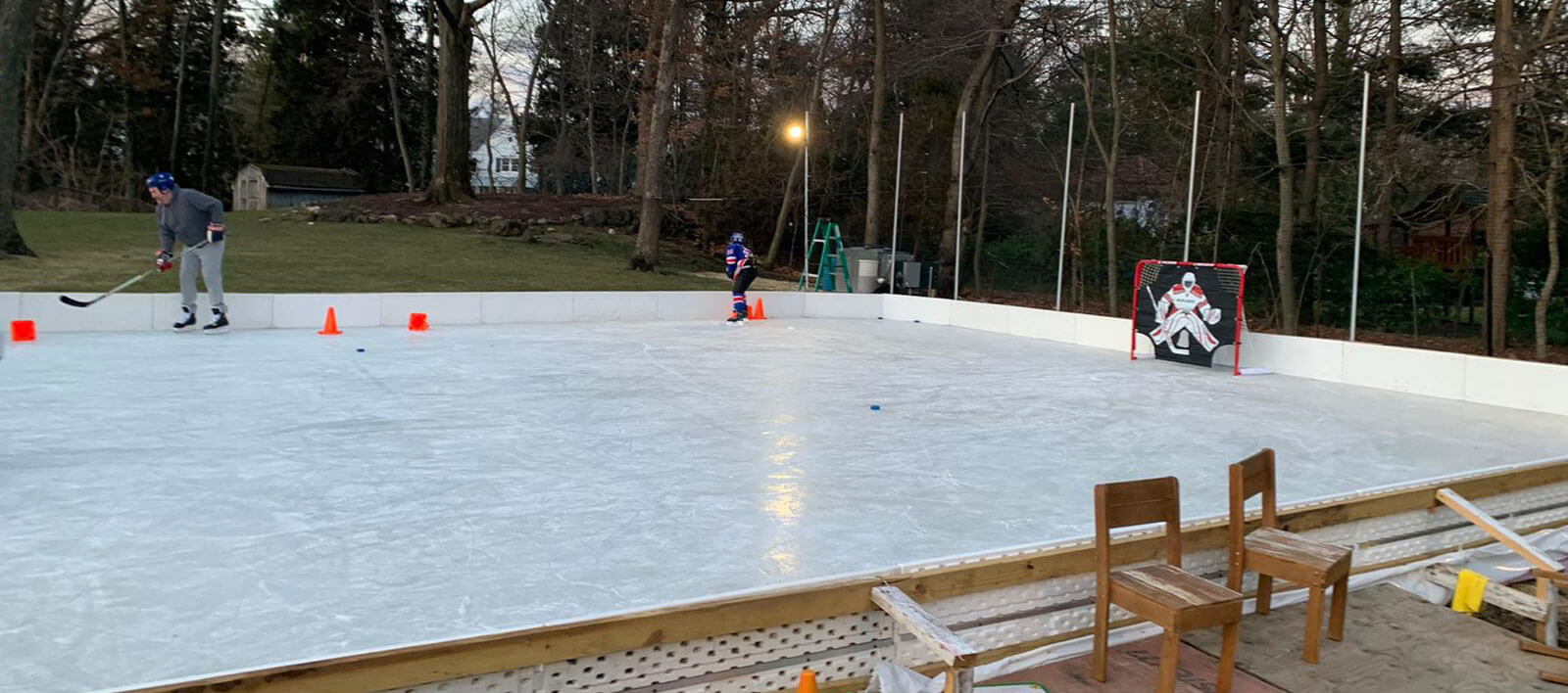 portable backyard ice rink